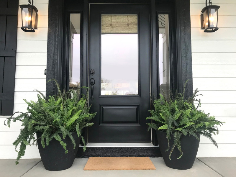 A freshly painted front door is an excellent way to make a great first impression on potential home buyers