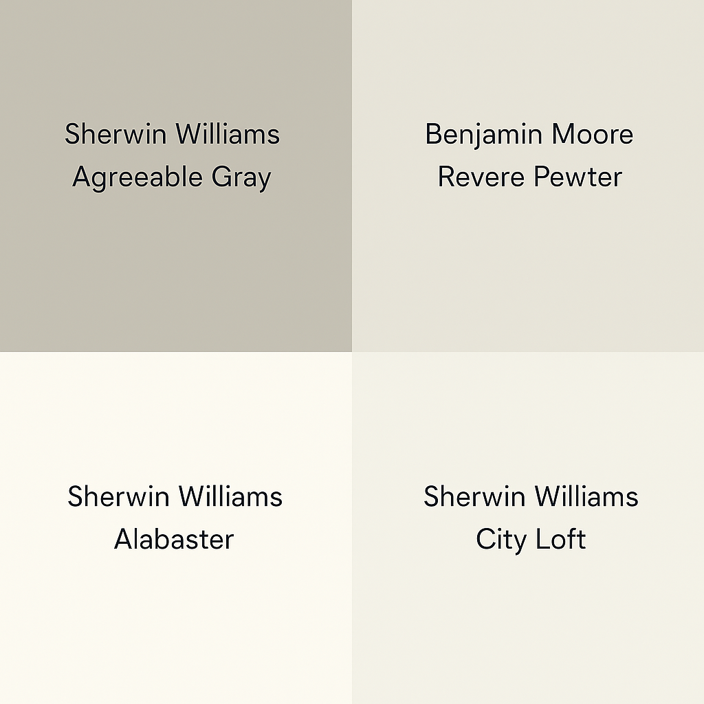 Top Paint Colors Recommended for Home Staging